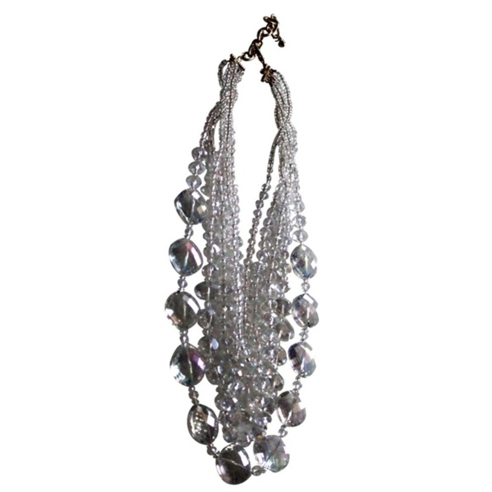 Blair Silver Beaded Statement Necklace